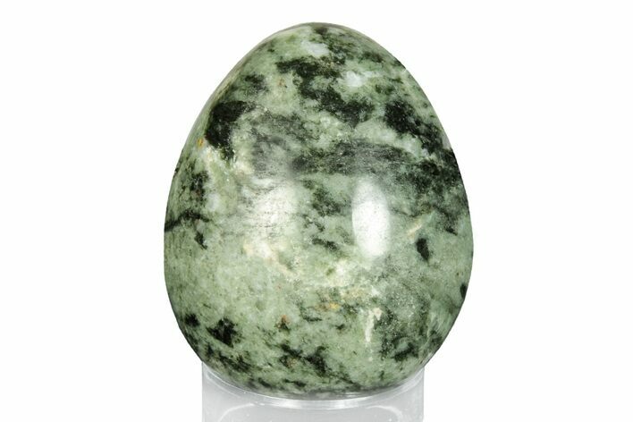 Polished Green Quartz Egg - Madagascar #246005